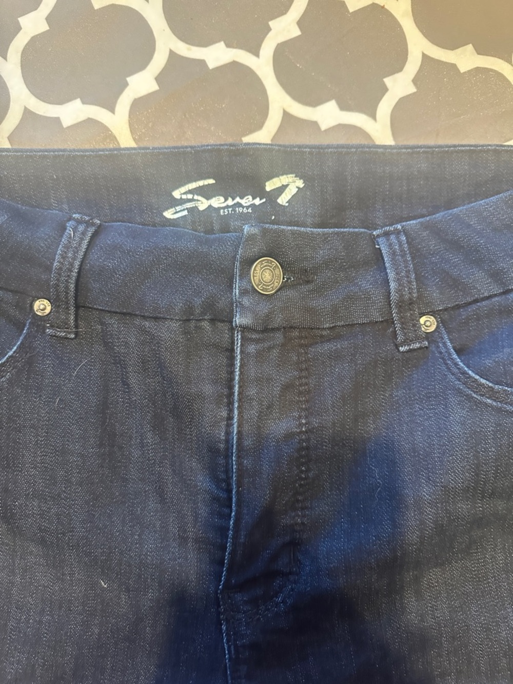 Seven7 Women’s Dark Indigo High-Rise Stretch Jeans